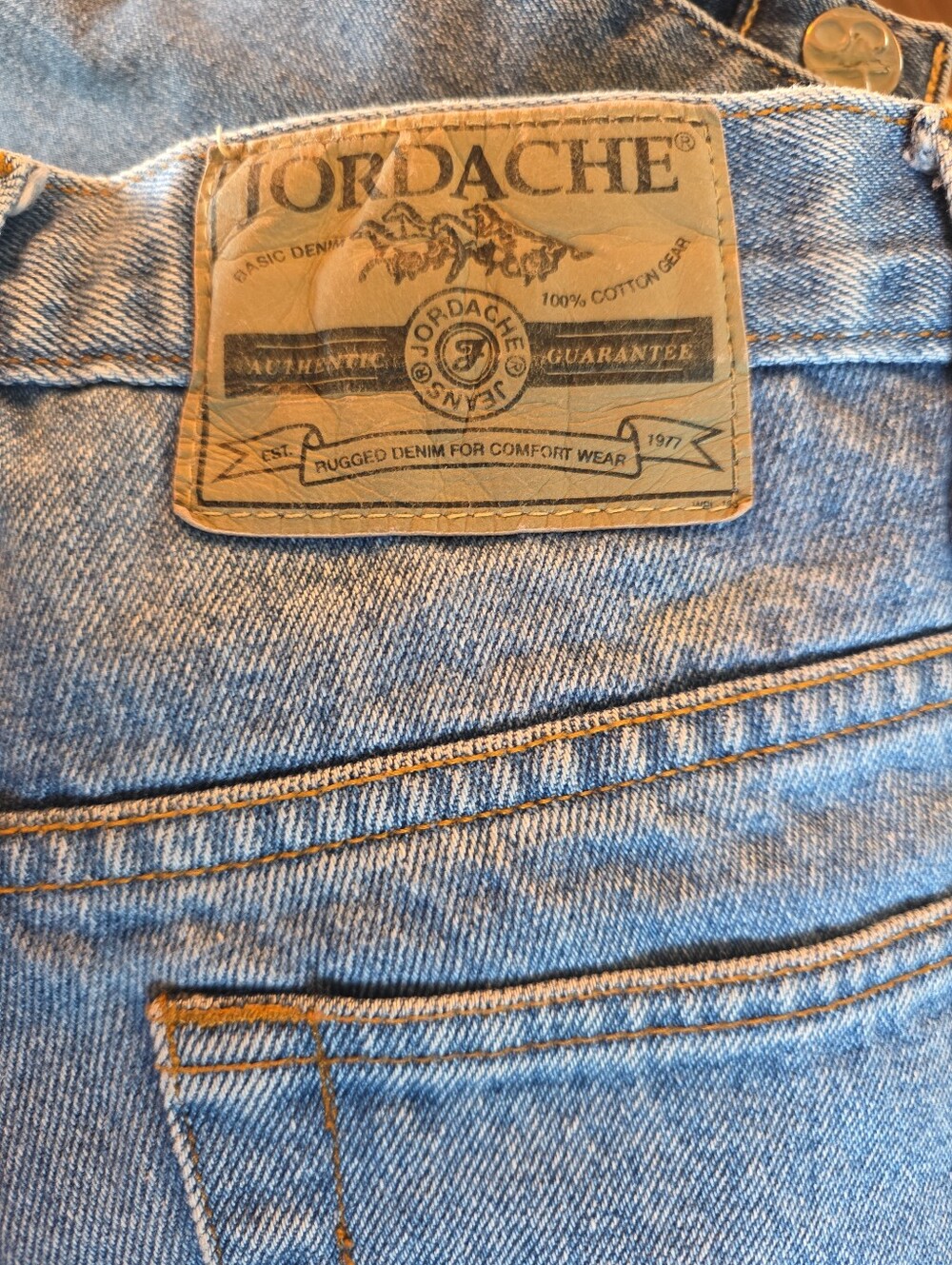 Vintage 80s 90s Jordache High Rise Straight Leg Mom Jeans USA Retro 7/8 Fits 27 - Picture 6 of 8